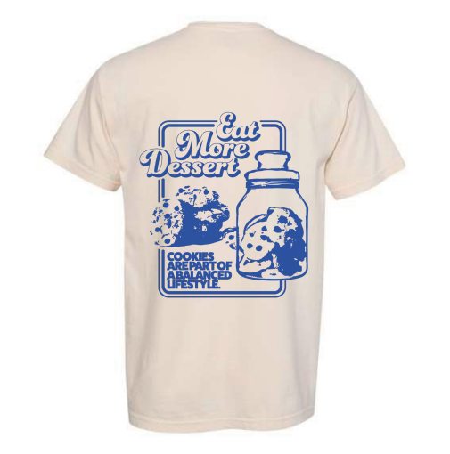 Eat More Dessert Tee – Cream